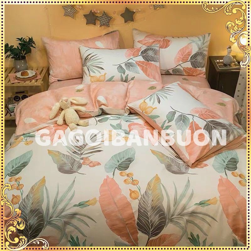 Bộ Chăn Ga Cotton POLY LÁ KHOAI LANGchăn, ga, cotton, ga nệm, chăn ga, cotton poly, chăn nệm, chăn ga gối, bedding️