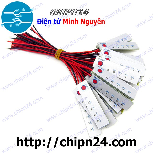 [1 CÁI] (A59) Mạch báo dung lượng pin 3S, pin 12V, acquy 12V có 5 led chỉ thị