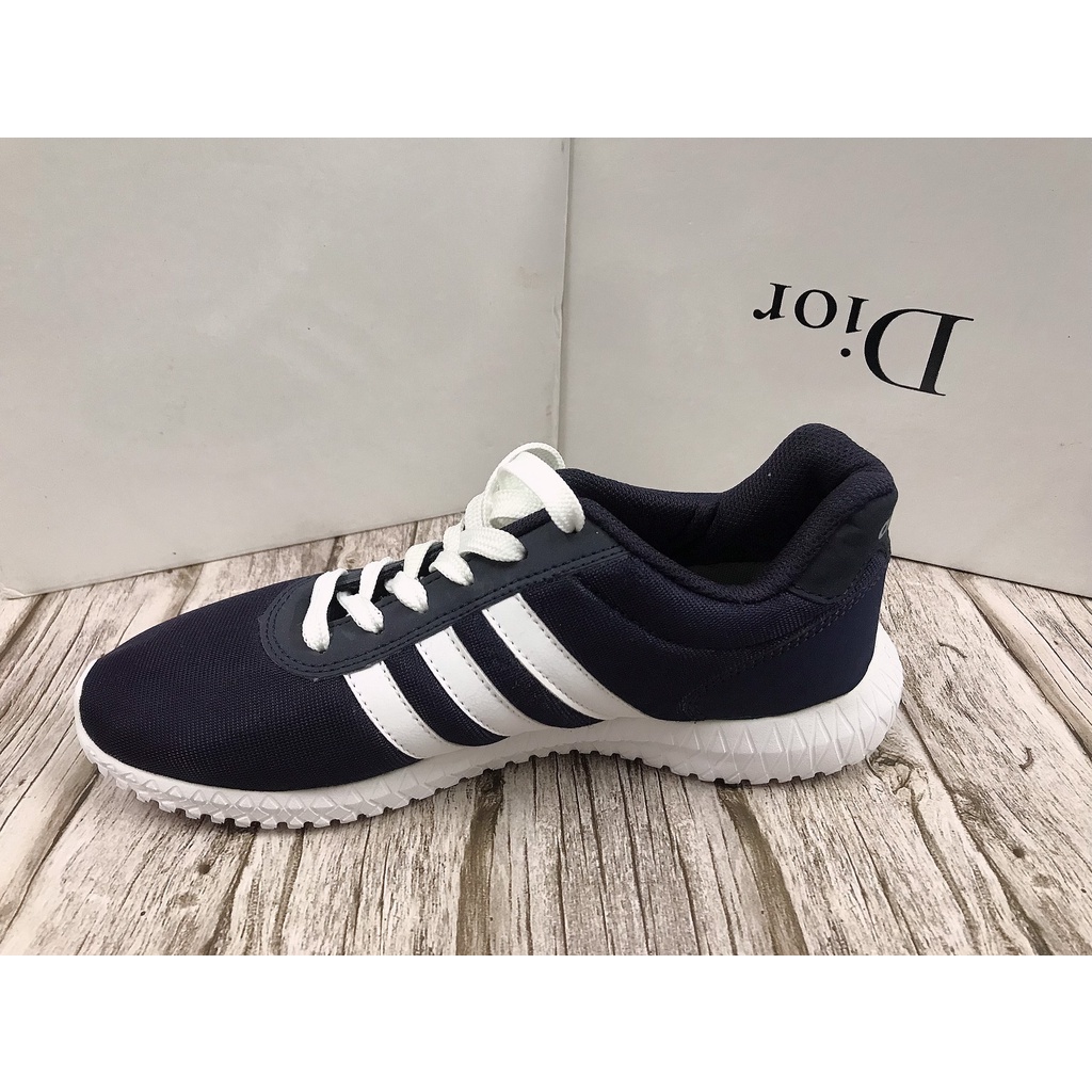 Giày thể thao nam tập gym - chạy bộ - hoạt động thể thao - sneaker nam 3 sọc trắng siêu bền, siêu đẹp