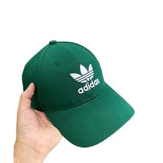 ⚡️ CAMBODIA XỊN⚡️Mũ lưỡi trai Adidas Trefoil Baseball Cap - Green XUẤT DƯ FULL TEM tag