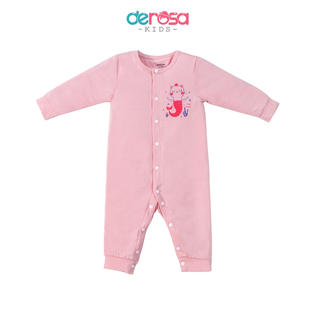 Bộ body cho bé DEROSA KIDS chất liệu bamboo từ 0 - 6 tháng ASBB050BD (FROM NHỎ)