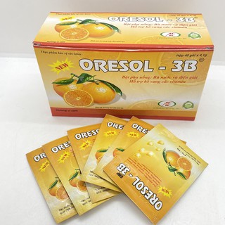 Bù nước điện giải ORESOL 3B vị cam (hộp 40 gói)