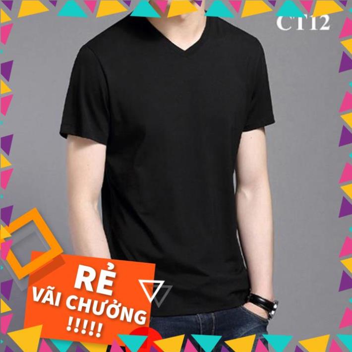 [Hàng Xả Kho Giá Vốn] Áo thun nam cổ tim tay ngắn chất 100% cotton đẹp nhiều màu thời trang _vifa | BigBuy360 - bigbuy360.vn