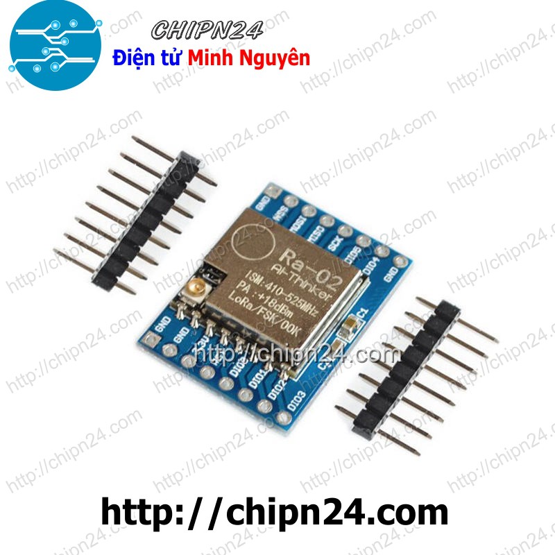 [1 pcs] Mạch Lora Ra-02 Đã Ra Chân - Mạch Thu Phát RF SPI Lora SX1278 433Mhz Ra-02 Đã Ra Chân