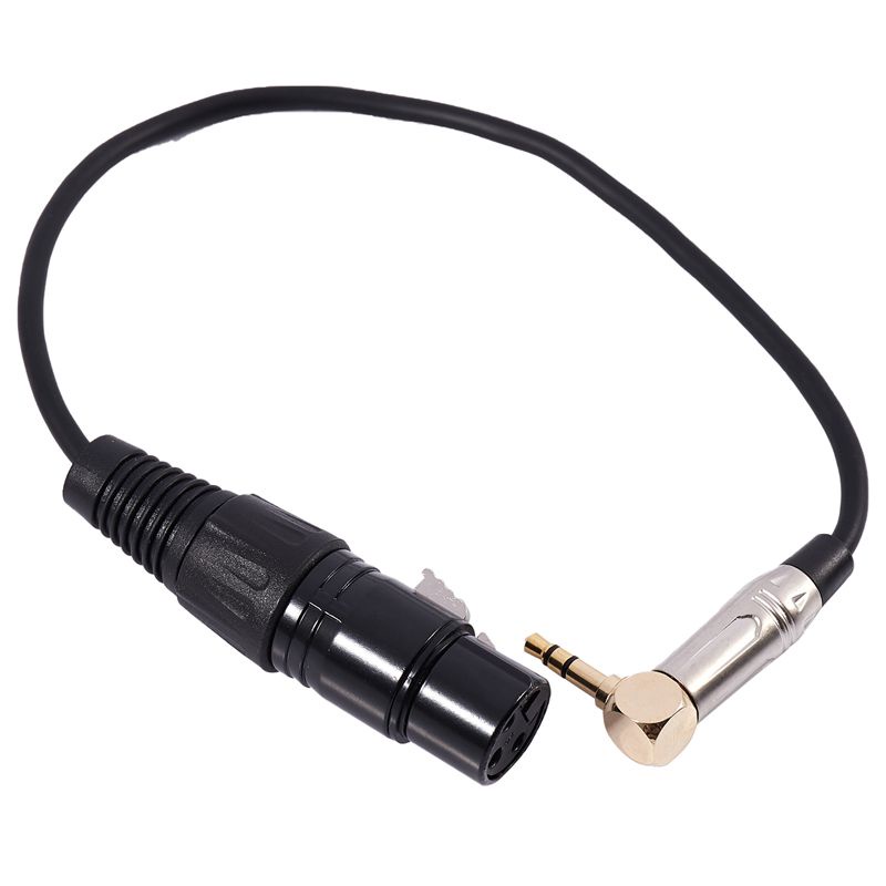 Dây Cáp Chuyển Đổi Âm Thanh 0.3m 90 Độ 3.5mm Trs Sang Xlr 3pin Chuyên Dụng Cho Đàn Guitar Điện