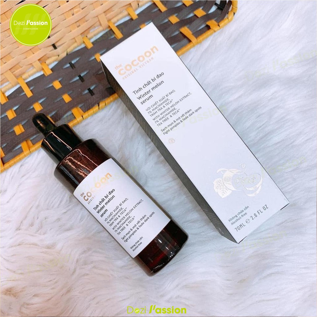 Serum Cocoon Chiết Xuất Bí Đao Giảm Mụn, Kiềm Dầu - Cocoon Winter Melon Serum 70ml