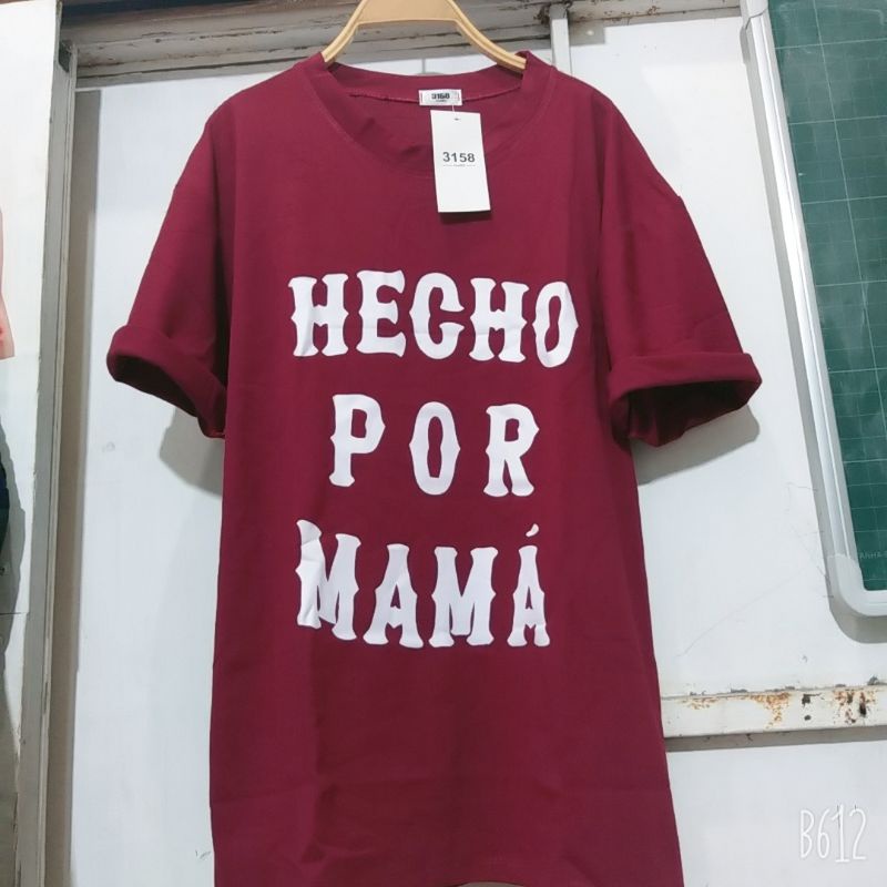 Áo phông 3158, áo thun tay lỡ from rộng chất cottong dày đẹp in hình MAMA