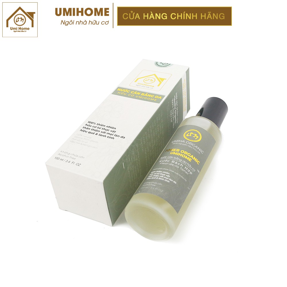 Toner Bách Hợp hữu cơ UMIHOME 50/100ml nước cân bằng dưỡng ẩm cho da