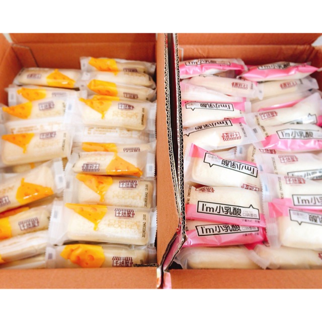 Bánh sữa chua mini pocket thùng 2kg - Bánh sữa chua Đài Loan