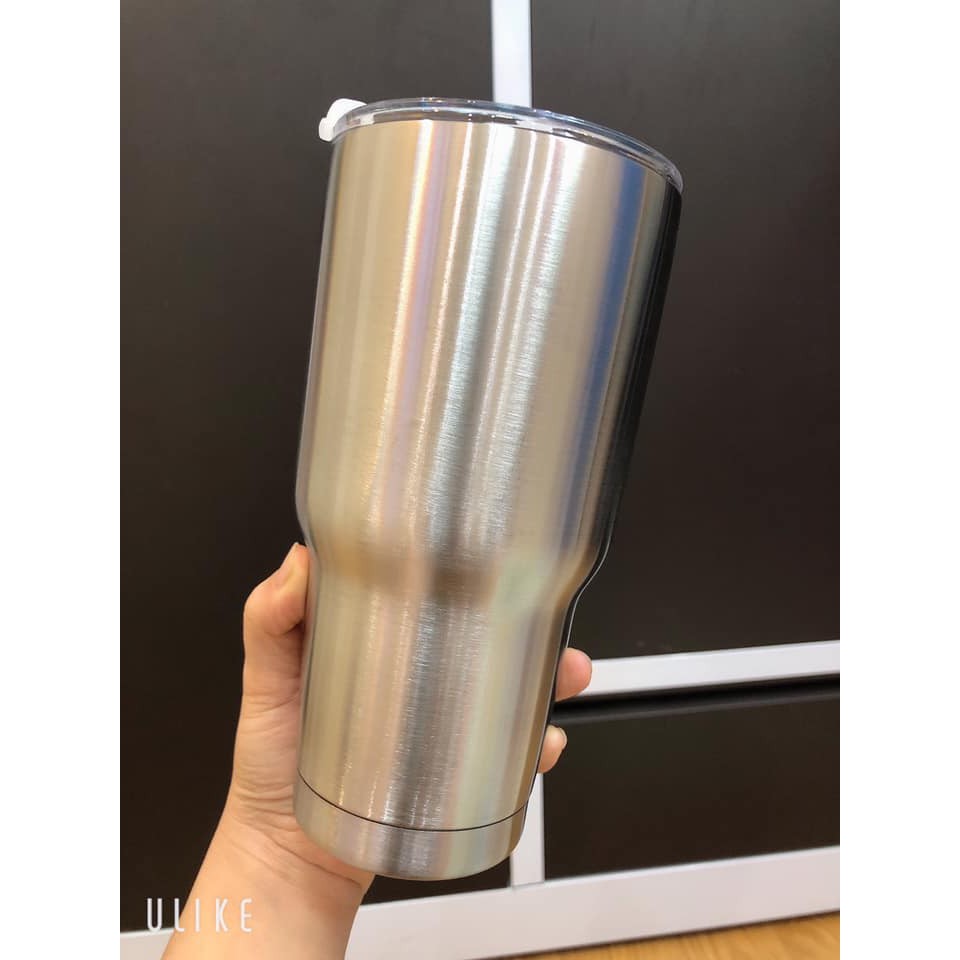 Ly giữ nhiệt thái lan 900ml tặng kèm túi ống hút và  cọ rửa ly