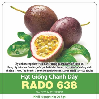 Hạt giống chanh dây 638