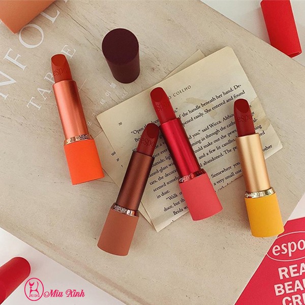 SON THỎI [ESPOIR] Lipstick Nowear Gentle Matte #RedMeetsCafé