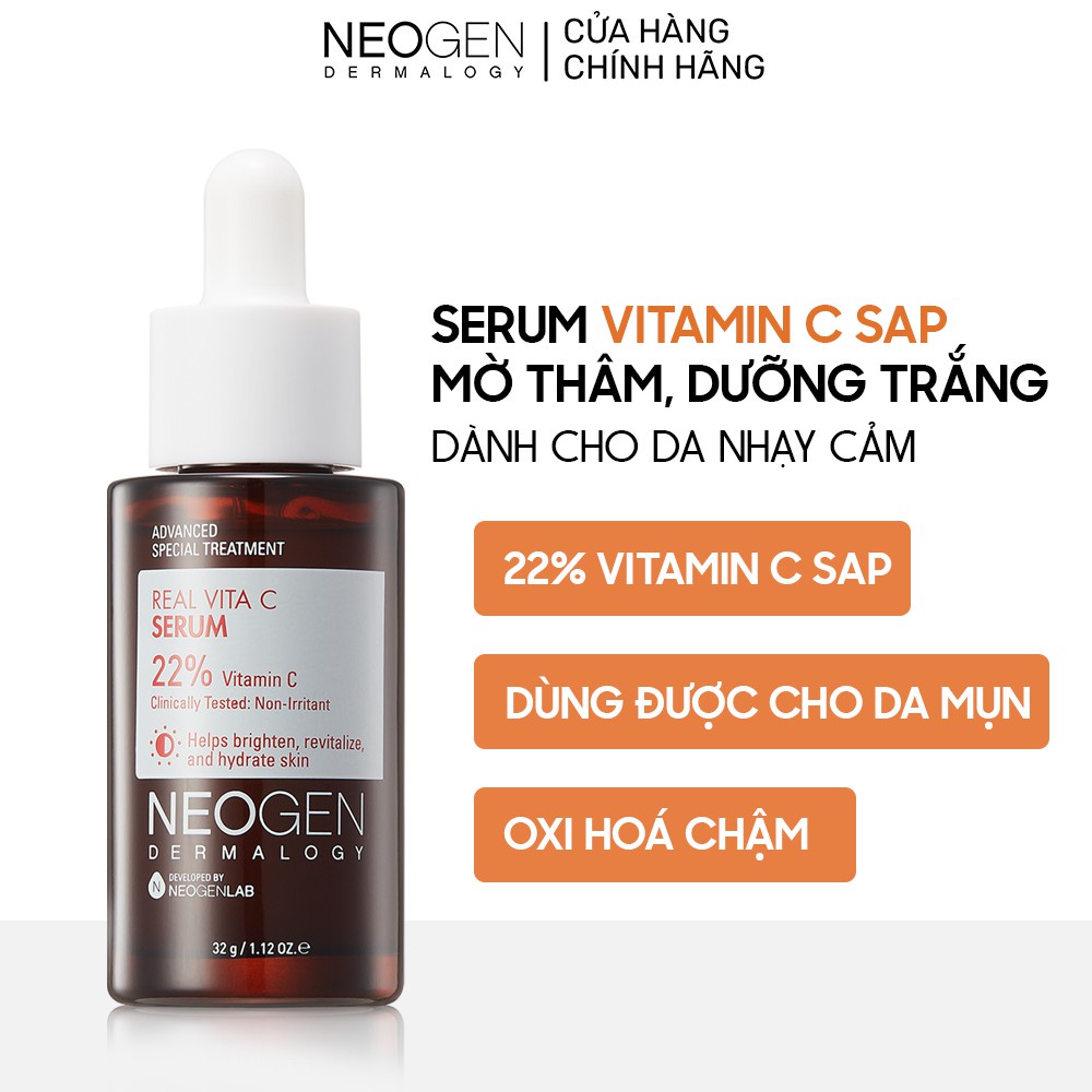 Siêu Tinh Chất Mờ Thâm Dưỡng Trắng Neogen Dermalogy Real Vita C