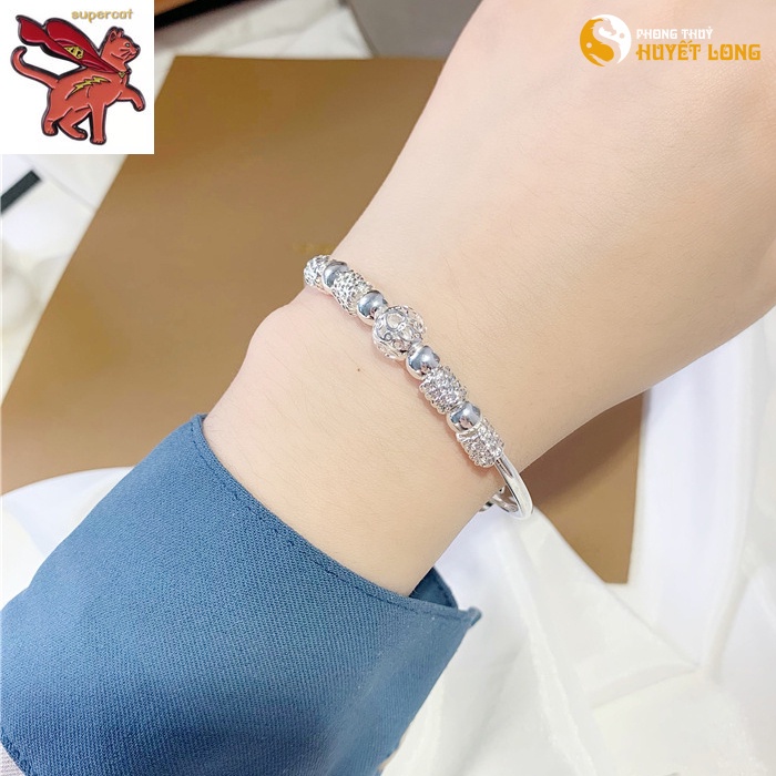 Vòng Tay Bạc s925 Cao Cấp Phong Cách Hàn Quốc Cho Nữ