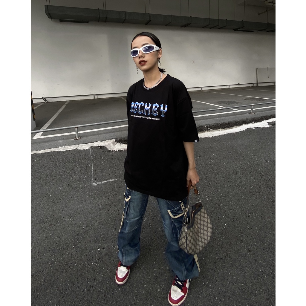 Áo Thun Cotton Unisex Nam Nữ Form Rộng Local Brand DECKEY STAR