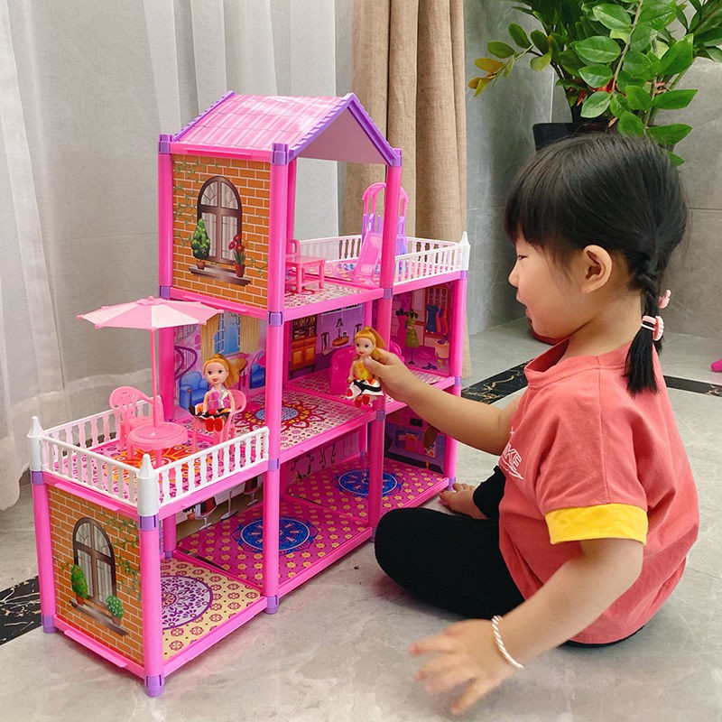 Đồ Chơi Ngôi Nhà Búp Bê Barbie Xinh Xắn Đáng Yêu Cho Bé