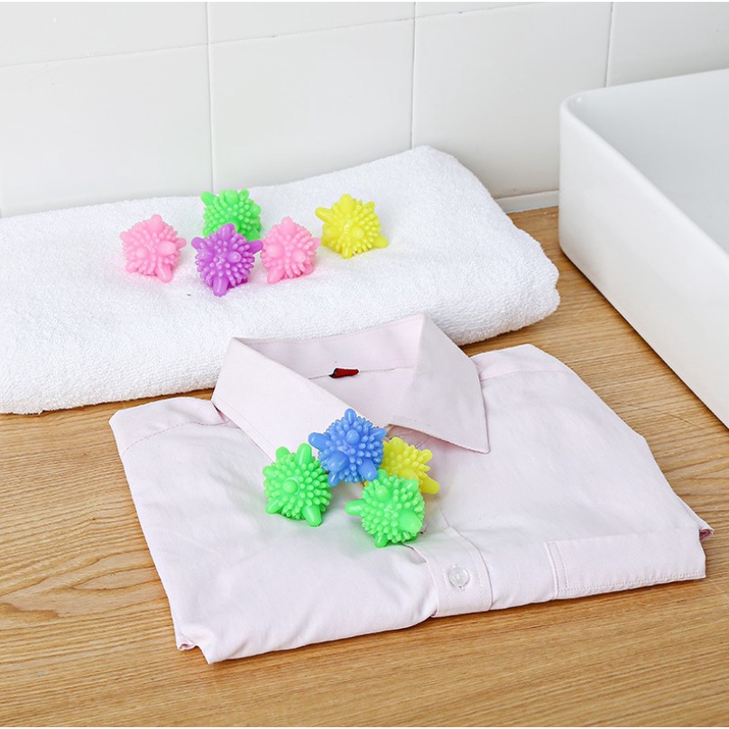 Set 5 quả cầu gai giặt đồ máy giặt siêu sạch, bóng gai giặt đồ tiện ích FAMAHA
