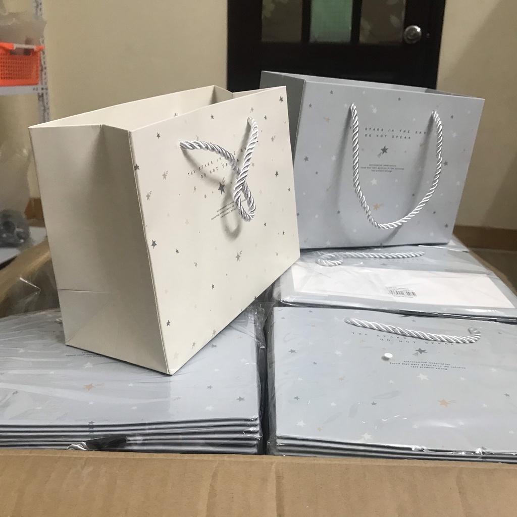 Túi đựng quà giấy sang trọng, Túi ngôi sao gói quà nhiều màu đẹp