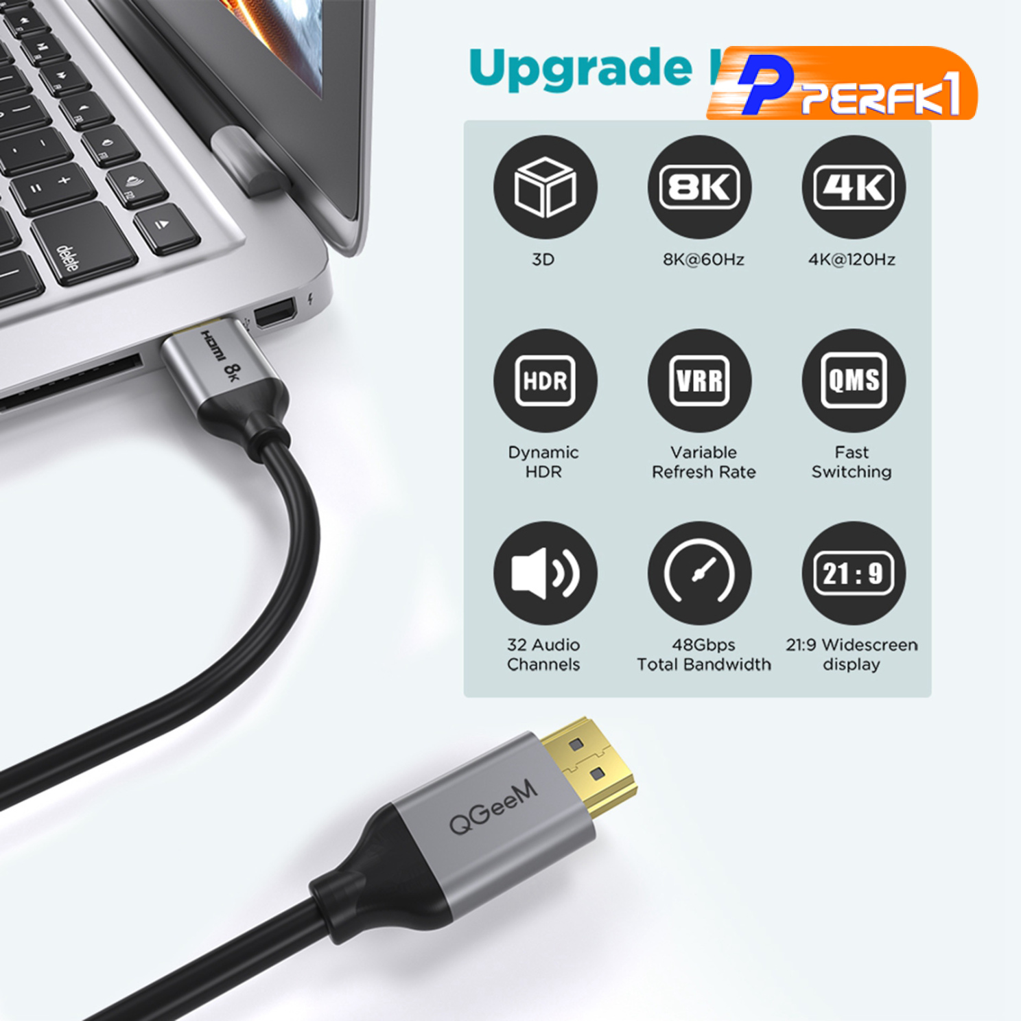 Dây Cáp Hdmi 2.1 8k 48gbps Tốc Độ Cao