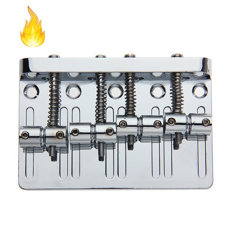 Cầu Đàn 4 Dây Cho Đàn Jazz Bass Chrome 201b-4