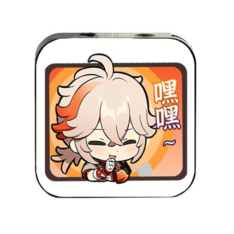 Máy nghe nhạc mp3 in hình GENSHIN IMPACT ver CHỮ NHẬT game anime chibi dễ thương xin xắn kèm tai nghe tiện lợi cá tính