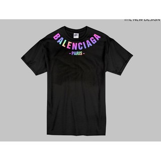 Áo phông phản quang in chữ BALENN [FREESHIP] Áo unisex, áo thun nam nữ đen trắng from rộng, vải cotton xịn