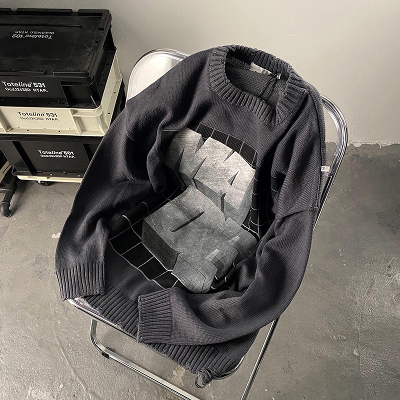 Áo thun ZHELIHANGFEI dáng rộng họa tiết độc đáo phong cách Mỹ cổ điển thời trang