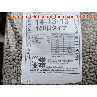 Phân chì tan chậm Nhật Bản Hi-Control 14-13-13 (Đóng gói 1kg)