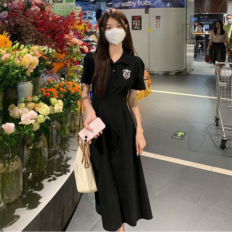 [Linin] Đầm Ngắn Dáng Ôm Eo Vừa Phong Cách Preppy Thời Trang Mùa Hè Mới Cho Nữ