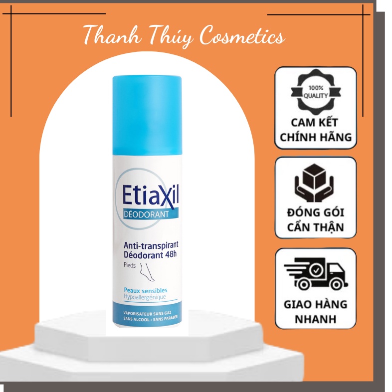 Xịt khử mùi Etiaxil Ngăn mồ hôi chân và giảm tiết mồ hôi