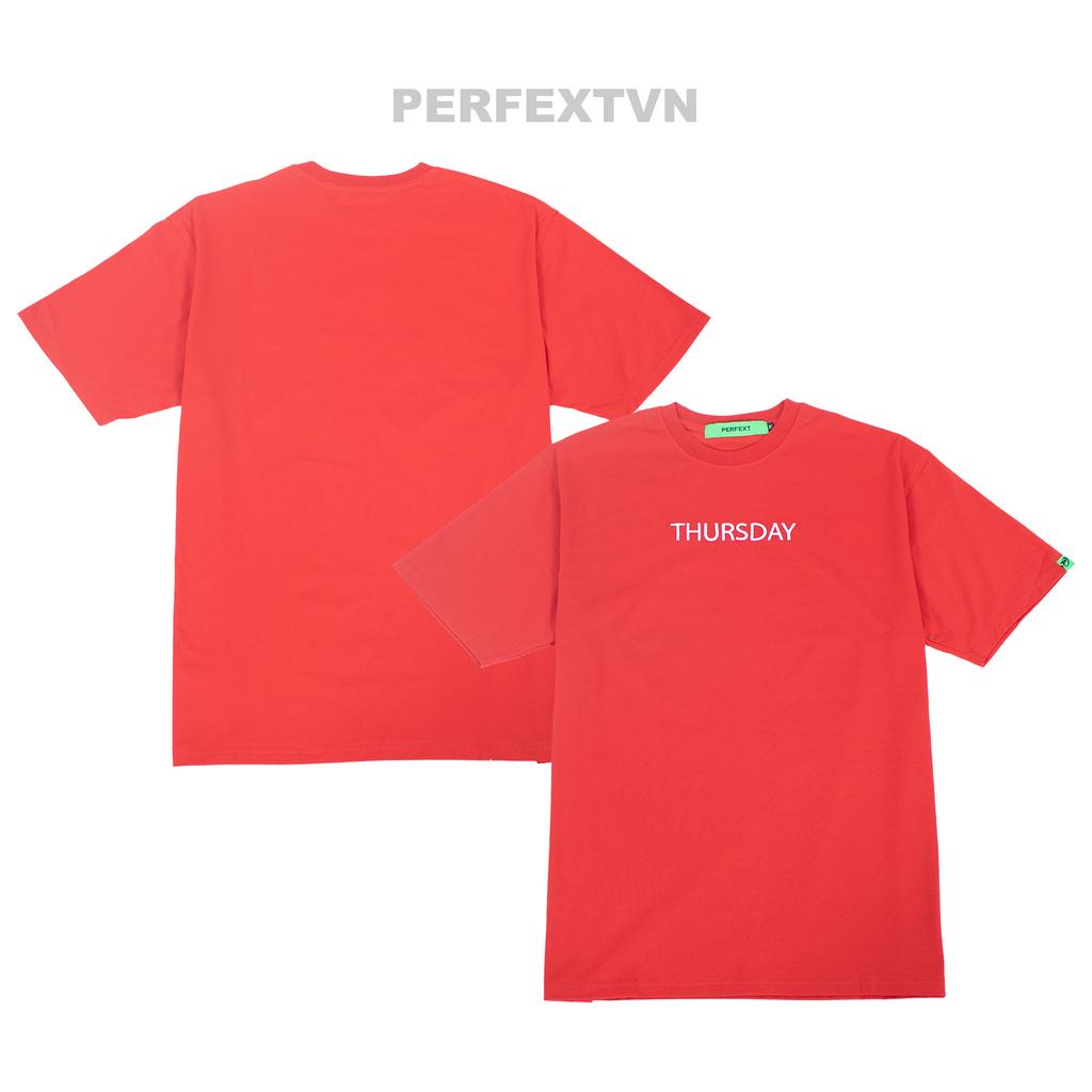 Áo Thun Unisex Perfext 7-Day Collection Tee Áo Phông Nam Nữ Tay Lỡ Cổ Tròn Hoạ Tiết In/ Thêu