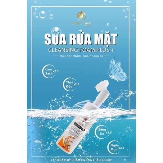 Sữa Rửa Mặt Thải Độc Ngừa Mụn Sáng Da Detox White 180ml Có Đầu Cọ Sillicon Tốt Cho Mọi Loại Da