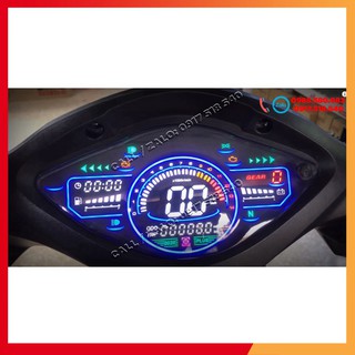 Đồng hồ điện tử gắn wave alpha, wave s , wave rs , wave 50cc mẫu 2020 plus full led lcd 🏆