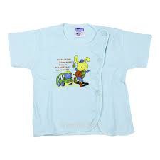 Áo sơ sinh cotton cúc lệch cộc tay cho bé
