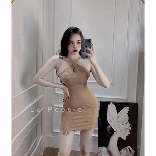Đầm Body Dây Chéo Cổ M