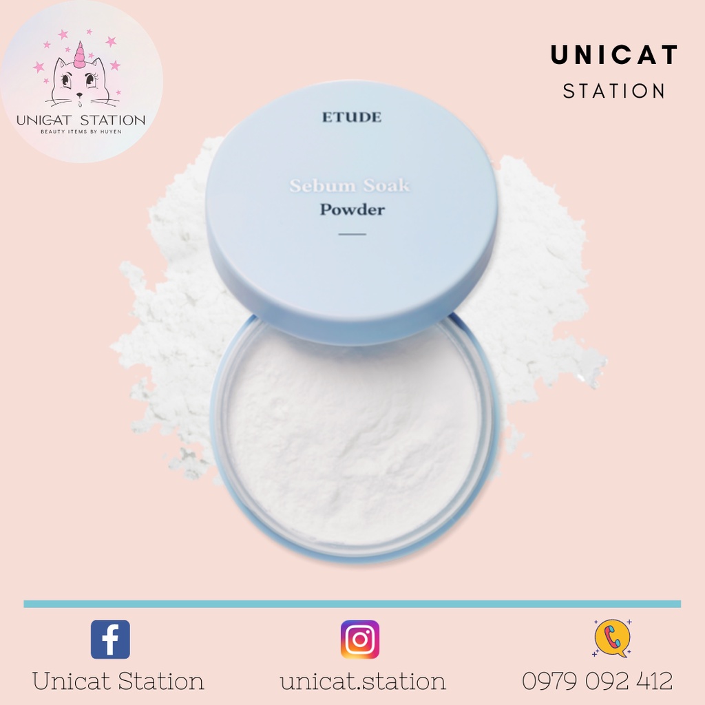 Phấn phủ bột ETUDE Sebum Soak Powder Transparent Không Màu