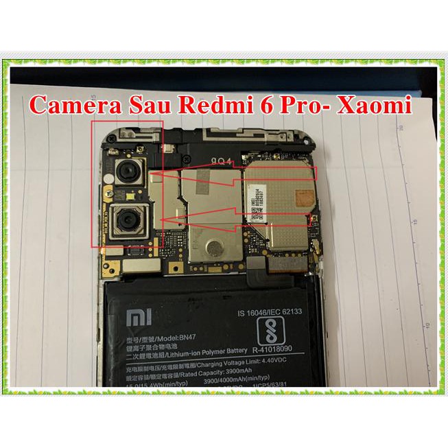 Camera sau Redmi 6 pro - Xaomi