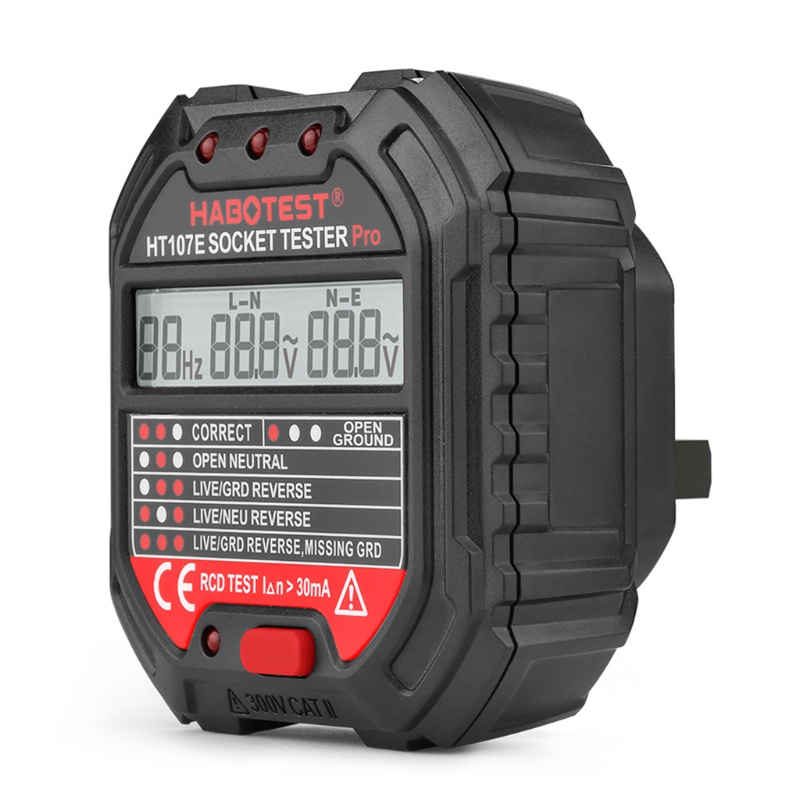 Ổ Cắm Điện WER HT107 Với Màn Hình LCD Phích Cắm EU / UK / US