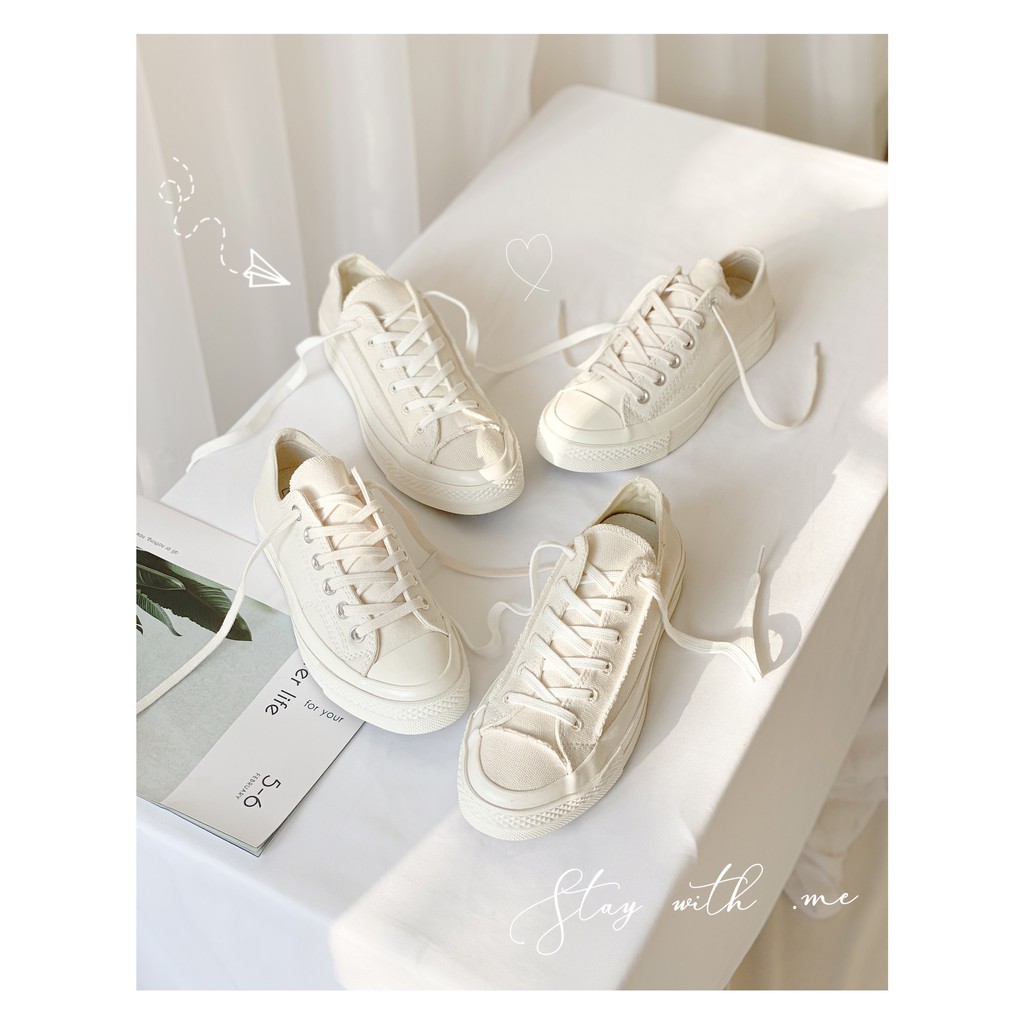 giày sneaker [ CHÍNH HÃNG ] conversee natural white - phối màu cream white cực đẹp- sản phẩm đã dành TOP 1 thịnh hành 20