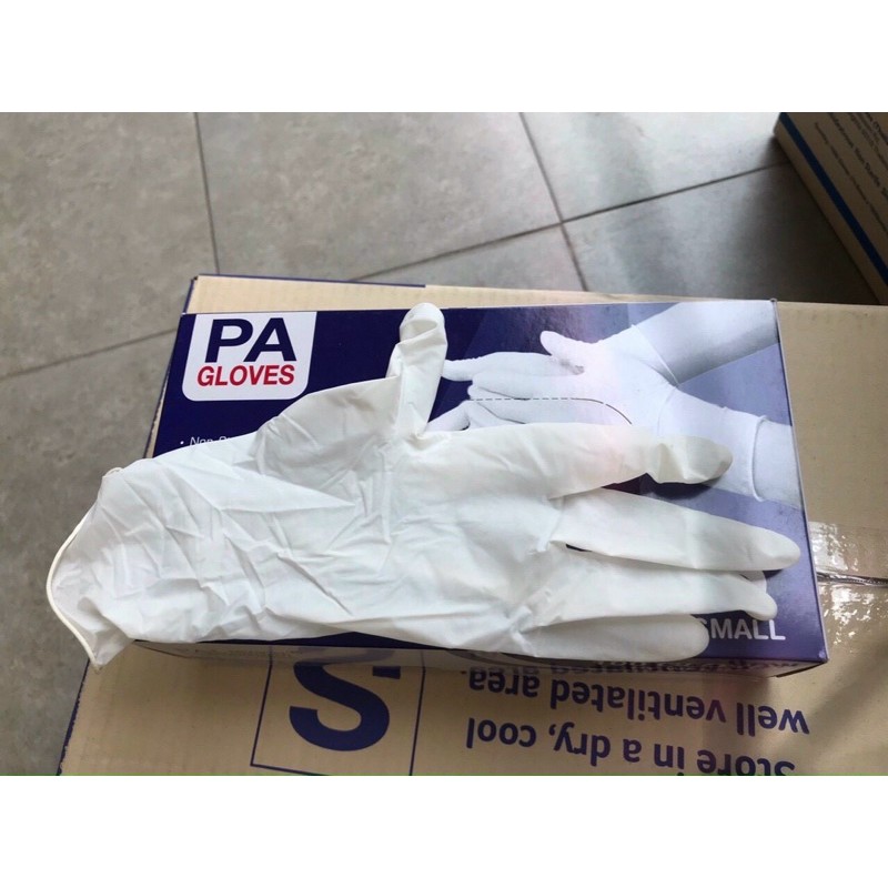 Găng tay y tế có bột PA size M