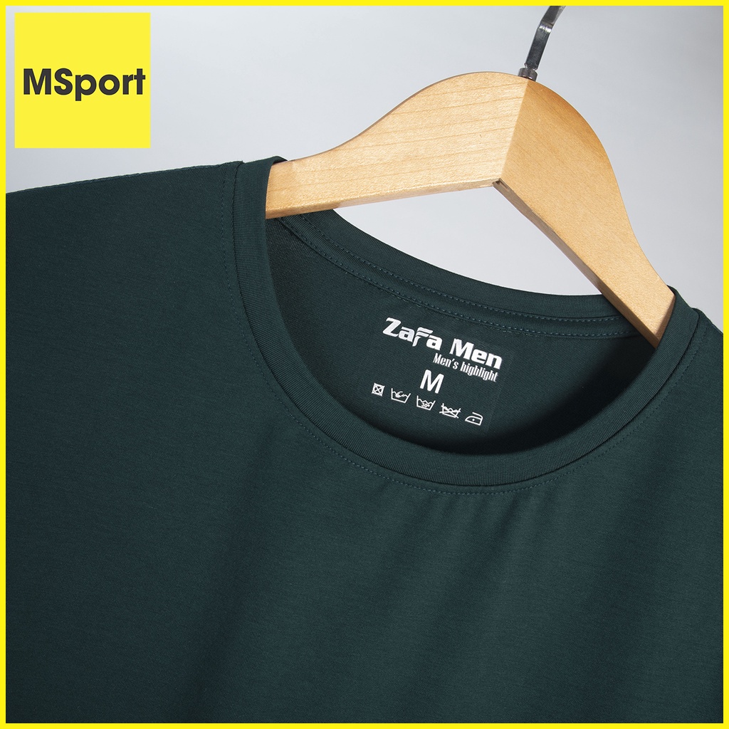 Áo Thun Nam Cổ Tròn Màu Xanh Rêu Đẹp, Chất Liệu Cotton 100% 4 Chiều Mềm Mịn Mặc Mát