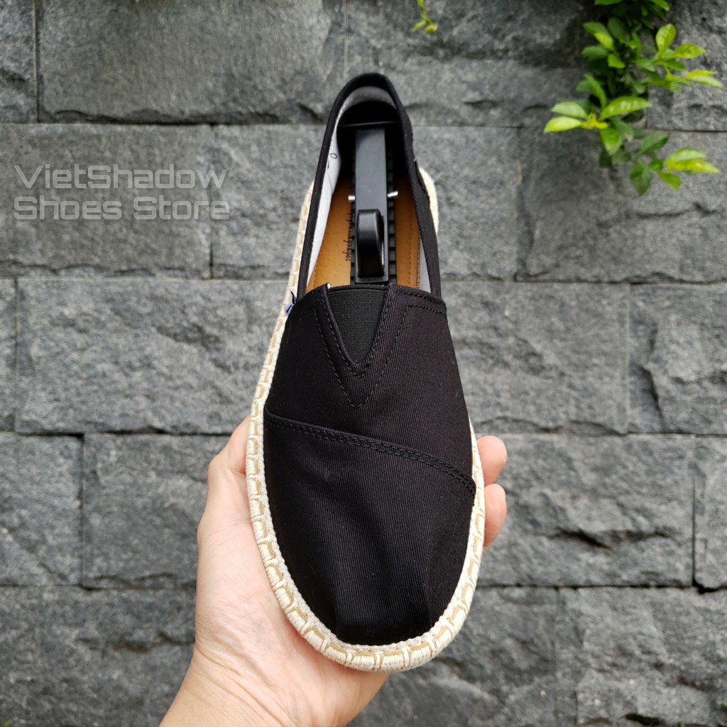 Slip on cói nam - Giày lười vải nam cao cấp - Vải thô 3 màu đen, xám và trắng ngà - Mã SP 2929 | BigBuy360 - bigbuy360.vn