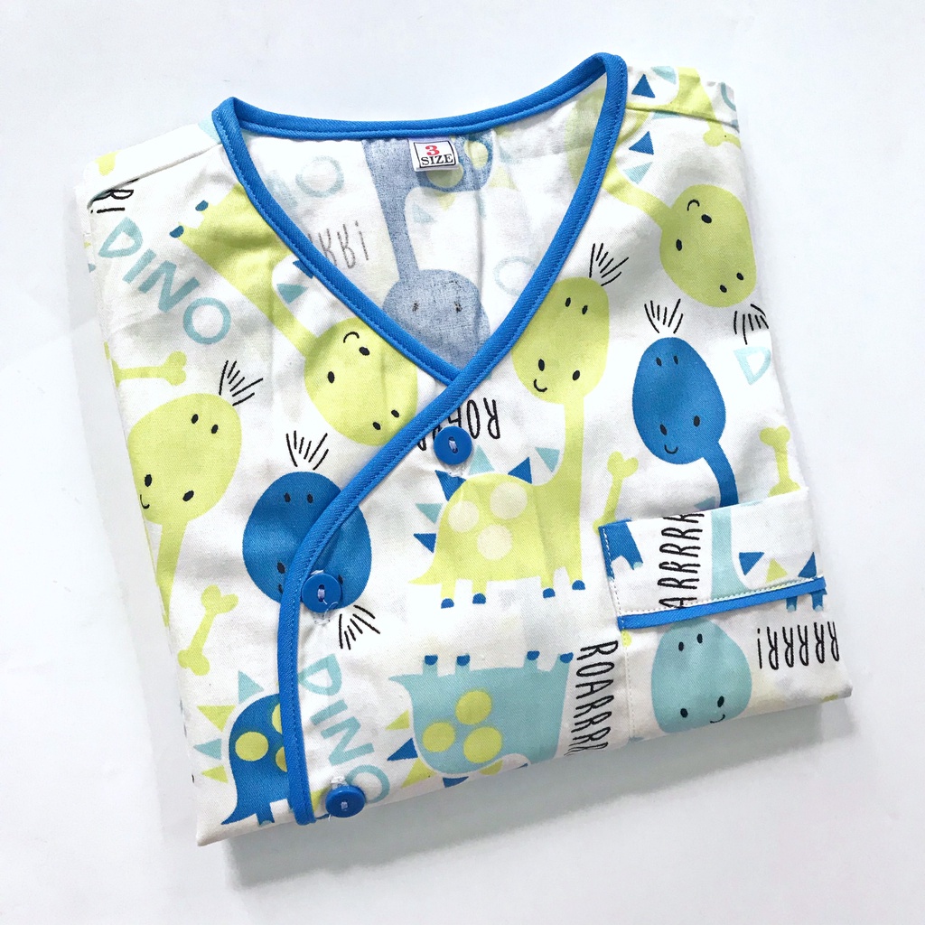 Pijama đùi cho bé chất liệu vải Thô 100% cotton hút mồ hôi Nhiều mẫu xinh xắn size 10-20kg