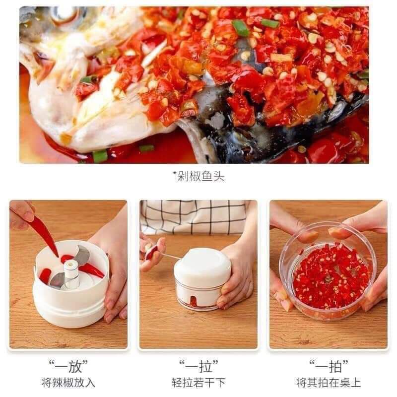 MÁY SAY TỎI CẦM TAY CHOPER MINI, dụng cụ nhà bếp