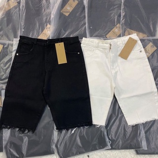 Quần lửng nữ căn bản, Quần Jeans ngố rách nữ, Quần Bò lửng rách, Co dãn ôm body Big Size