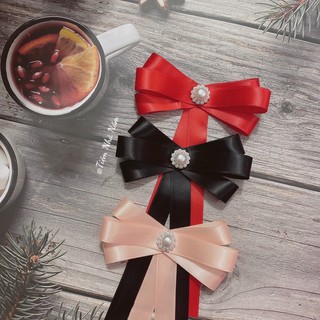 🎀 TAG NƠ CÀI ÁO ĐÍNH NGỌC BASIC - [ Nhà Nấm handmade ]