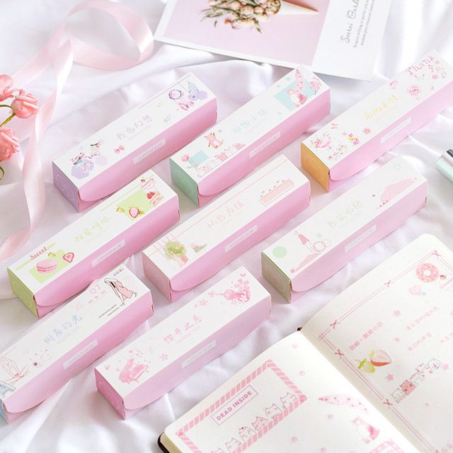 Set 10 cuộn băng dính trang trí washi tape