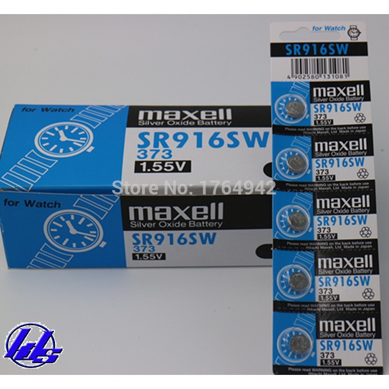 Pin đồng hồ SR916SW/373 Maxell chính hãng - Vỉ 5 viên