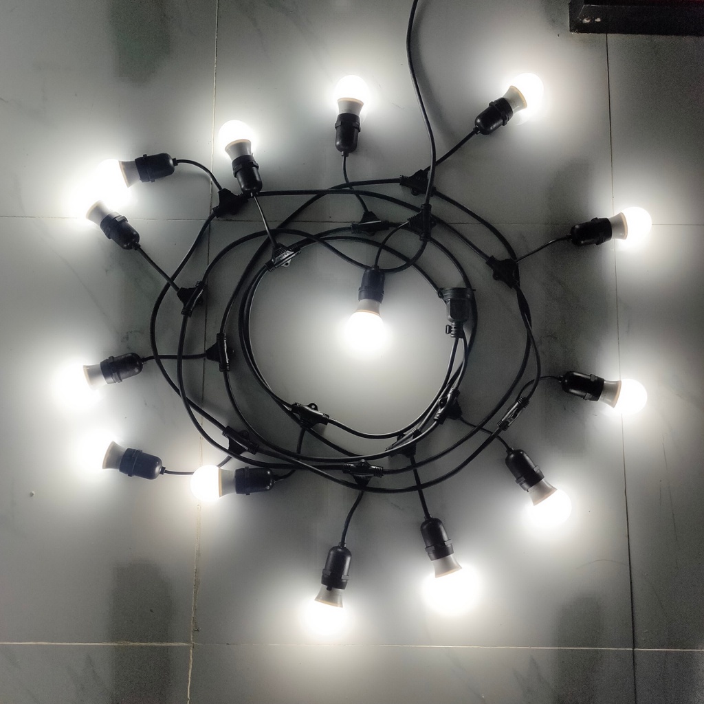 Bóng led rời hình quả chanh đủ màu 2W,3W trang trí sân vườn, quán cà phê