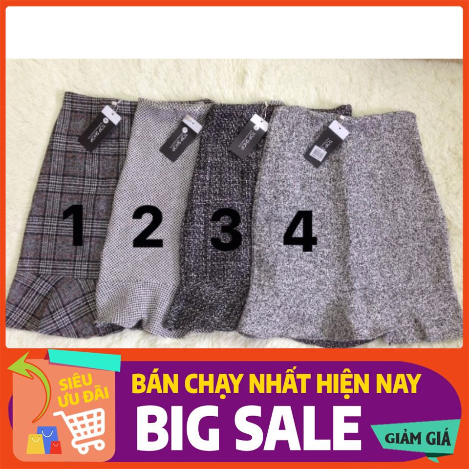 CHÂN VÁY DẠ ĐUÔI CÁ CÔNG SỞ thời trang kb